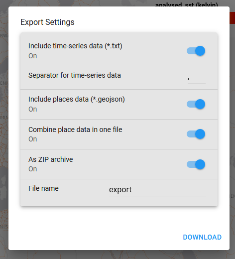 Export Data