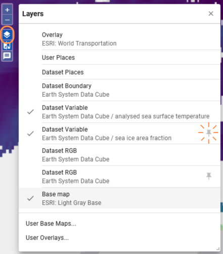 Datamanagement - Layer Visibilities