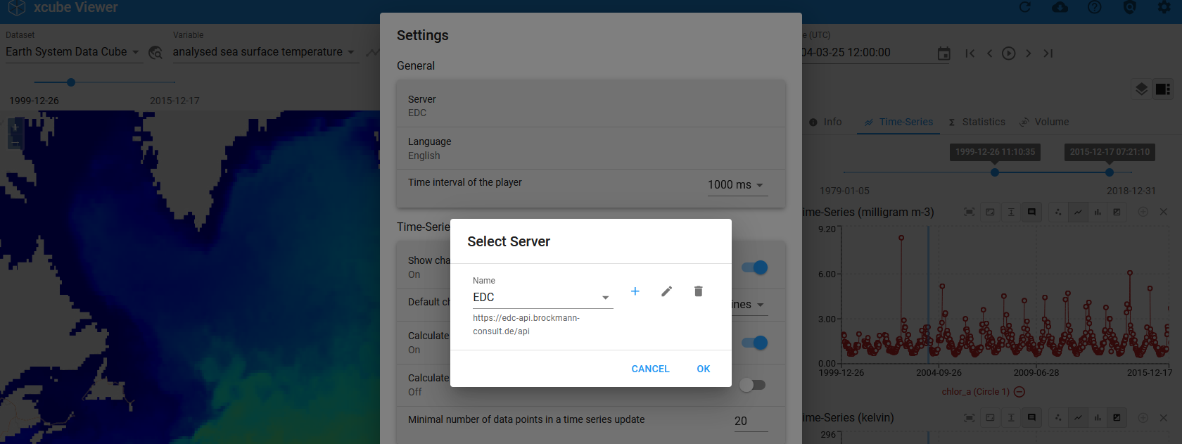 Settings - Change Server